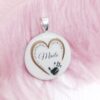 Médaillon Design Coeur au Lait Maternel