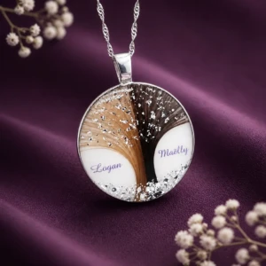 Médaillon Arbre de Vie au Lait Maternel ( collier ou bracelet )