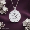 Médaillon horloge de naissance au Lait Maternel (Collier ou Bracelet)