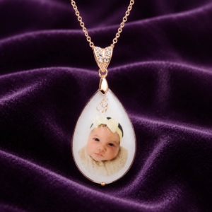 Ma goutte d'amour avec photo - Collier au lait maternel