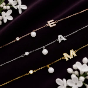 Bracelet Initiale - Avec ou sans lait maternel