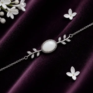 Bracelet feuilles - Avec ou sans lait maternel