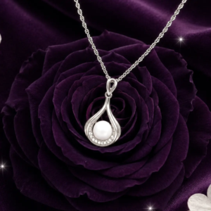 Ma précieuse goutte perlée - Collier lait maternel résiné ou en poudre