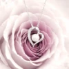 Mon précieux coeur perlé - Collier lait maternel résiné ou en poudre