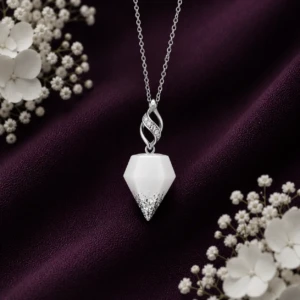 Mon diamant lacté - Collier avec ou sans lait maternel