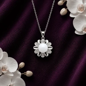 Ma fleur lactée - Collier au lait maternel résiné ou en poudre