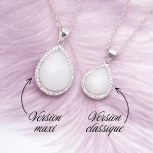 Collier Naema Maxi en résine de lait maternel artisanal Douce Symbiose