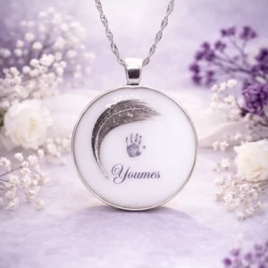 Médaillon plume (Collier ou Bracelet)