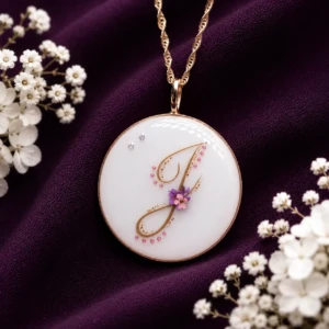 Médaillon initiale (Collier ou Bracelet)