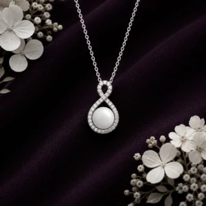 Amour infini - Collier lait maternel résiné ou poudre