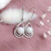 Boucles d'oreilles .gouttes d'éternité  - Au Lait Maternel en poudre