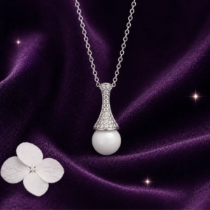 Perle d'éternité - Collier lait maternel résiné ou poudre