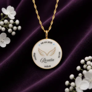 Médaillon première histoire au lait maternel - Version Collier ou Bracelet