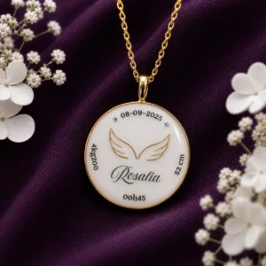 Médaillon première histoire au lait maternel - Version Collier ou Bracelet
