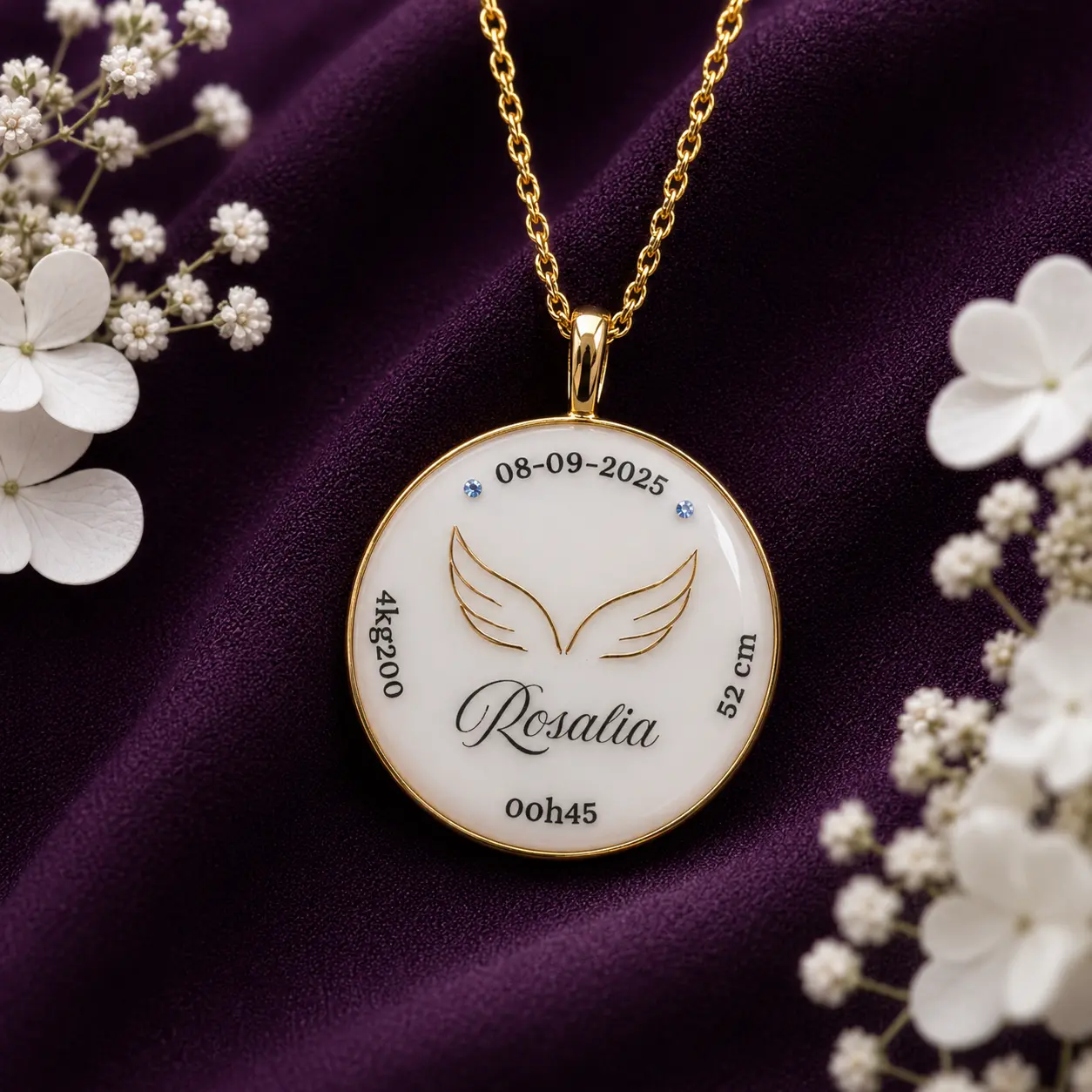 Médaillon première histoire au lait maternel – Version Collier ou Bracelet
