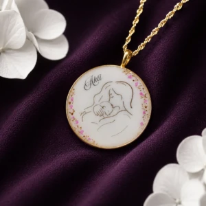 Médaillon Tendresse (Collier ou Bracelet) - Lait Maternel