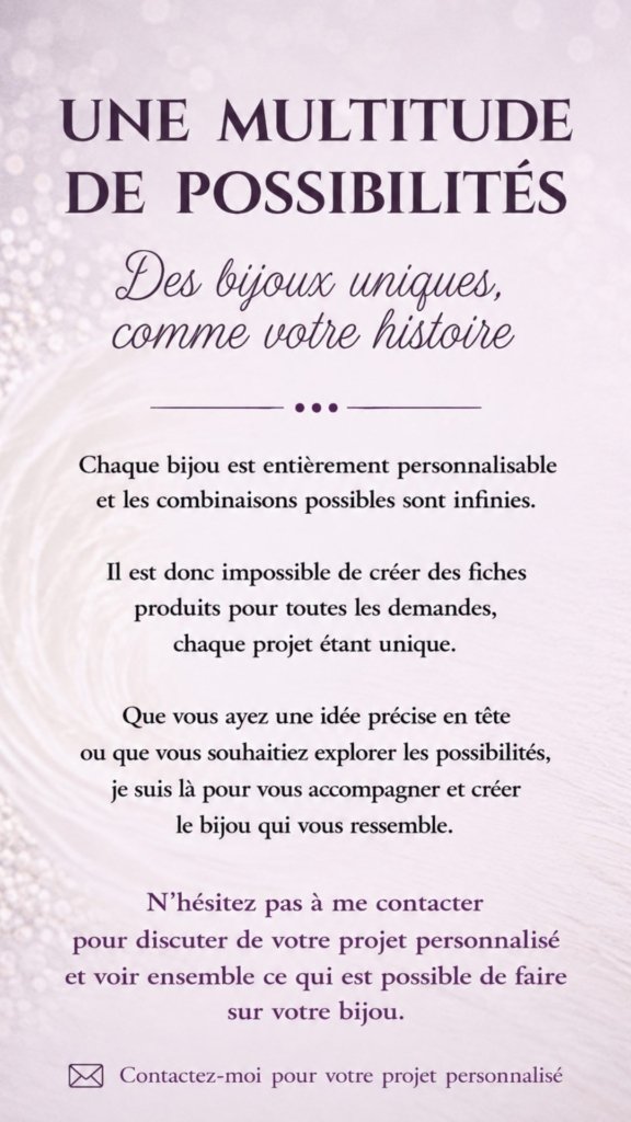 Inclusion possible dans un bijou au lait maternel Douce Symbiose - planche 02