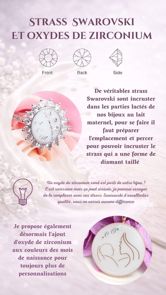 Inclusion possible dans un bijou au lait maternel Douce Symbiose - planche 12