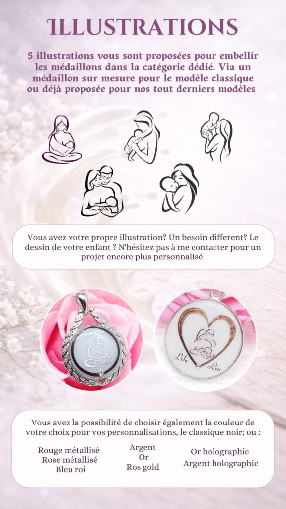 Inclusion possible dans un bijou au lait maternel Douce Symbiose - planche 19